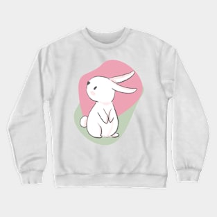 Pastel Bunny, Pink,Green,Grey, Crewneck Sweatshirt